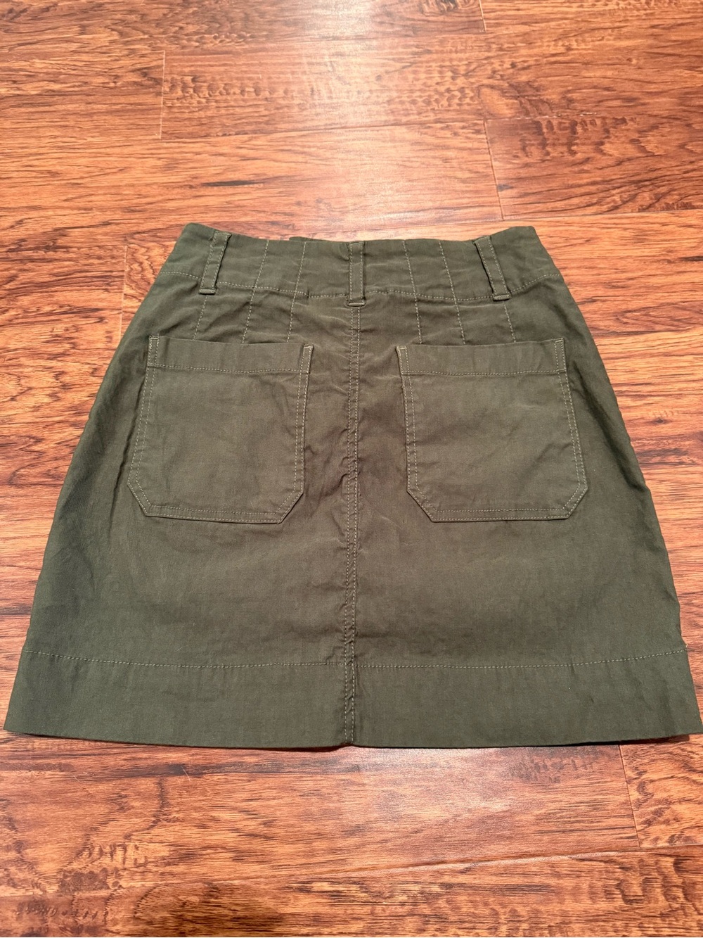 Anthropologie Maeve Army Green Mini Skirt XS - Picture 4 of 8